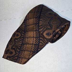 VINTAGE Field Schlick St. Paul Beau Brummell Gentry Men's Brown & Navy‎ Tie